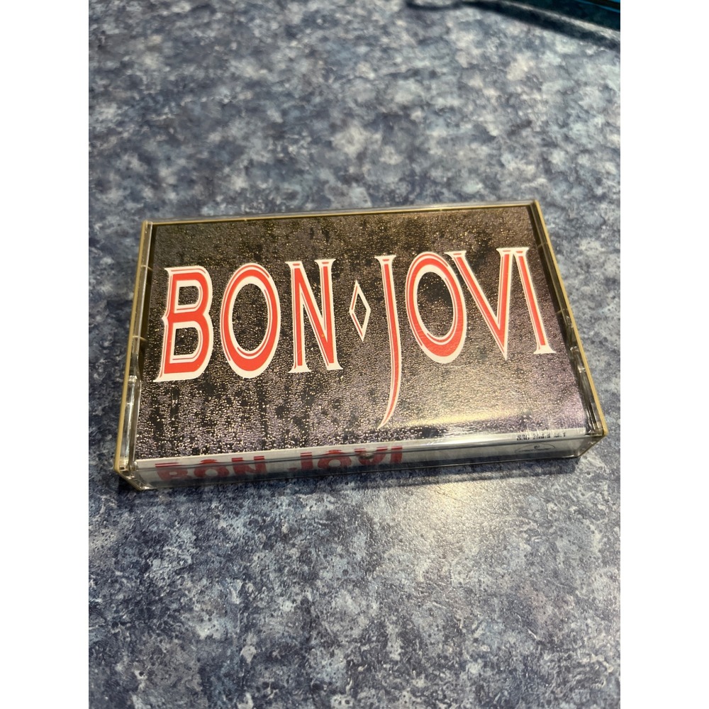 Bon Jovi Slippery When Wet Cassette Tape 1986 PolyGram 830 264-4 M-1 Gold Shell